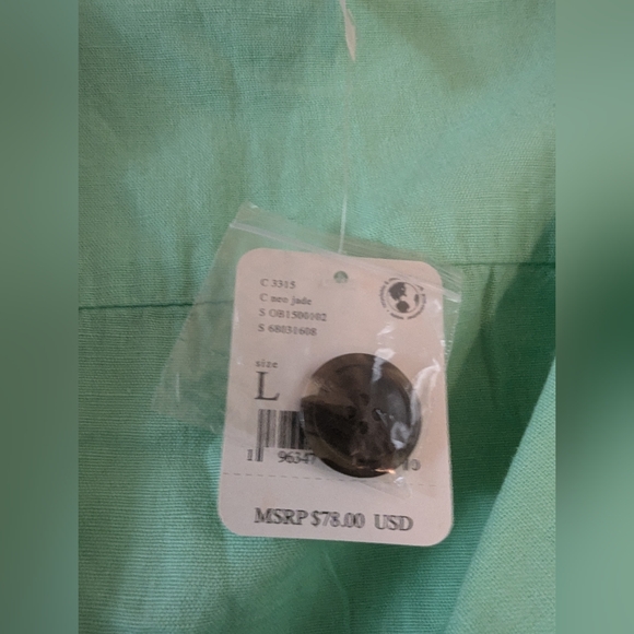 Free People - Honeydew Crop Blouse Top, size L, NWT - Picture 4 of 4